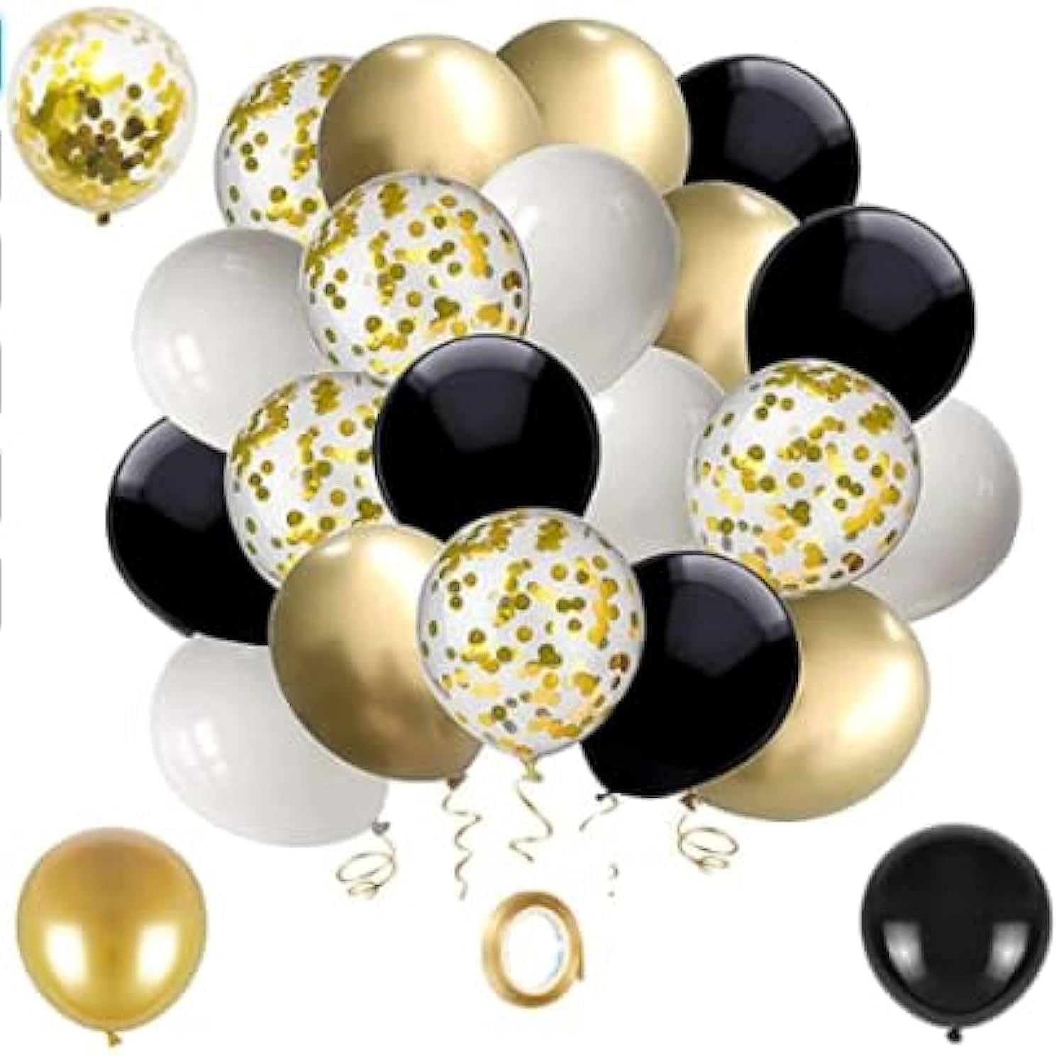 Black and Gold Balloons
