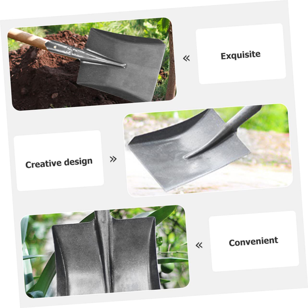 Toddmomy Gartenschaufel Aus Hochwertigem Material Robust Und Langlebig Zum Umpflanzen Pflanzen Und Lockern des Erdreichs Schneidfest Und Rostfrei