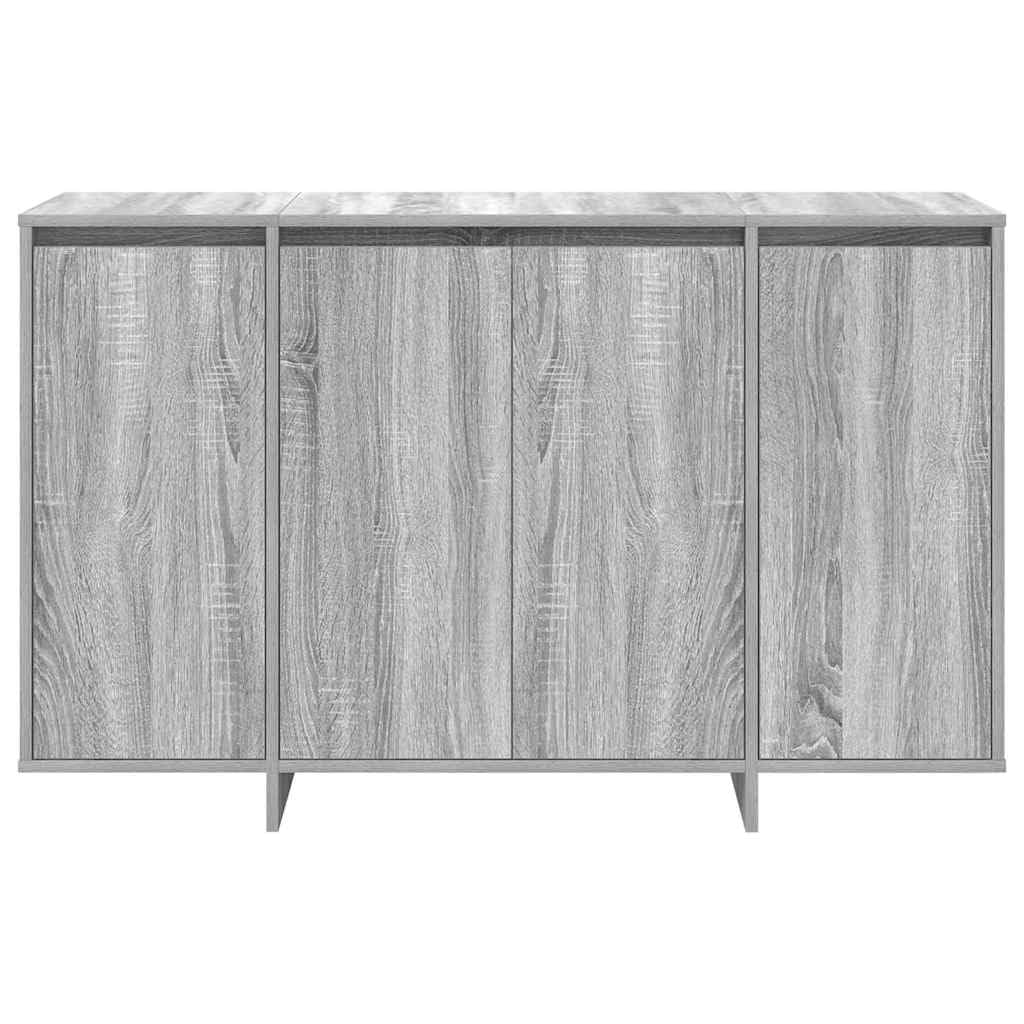 Credenza Grigio Sonoma 120x41x75 cm in Legno Multistrato
