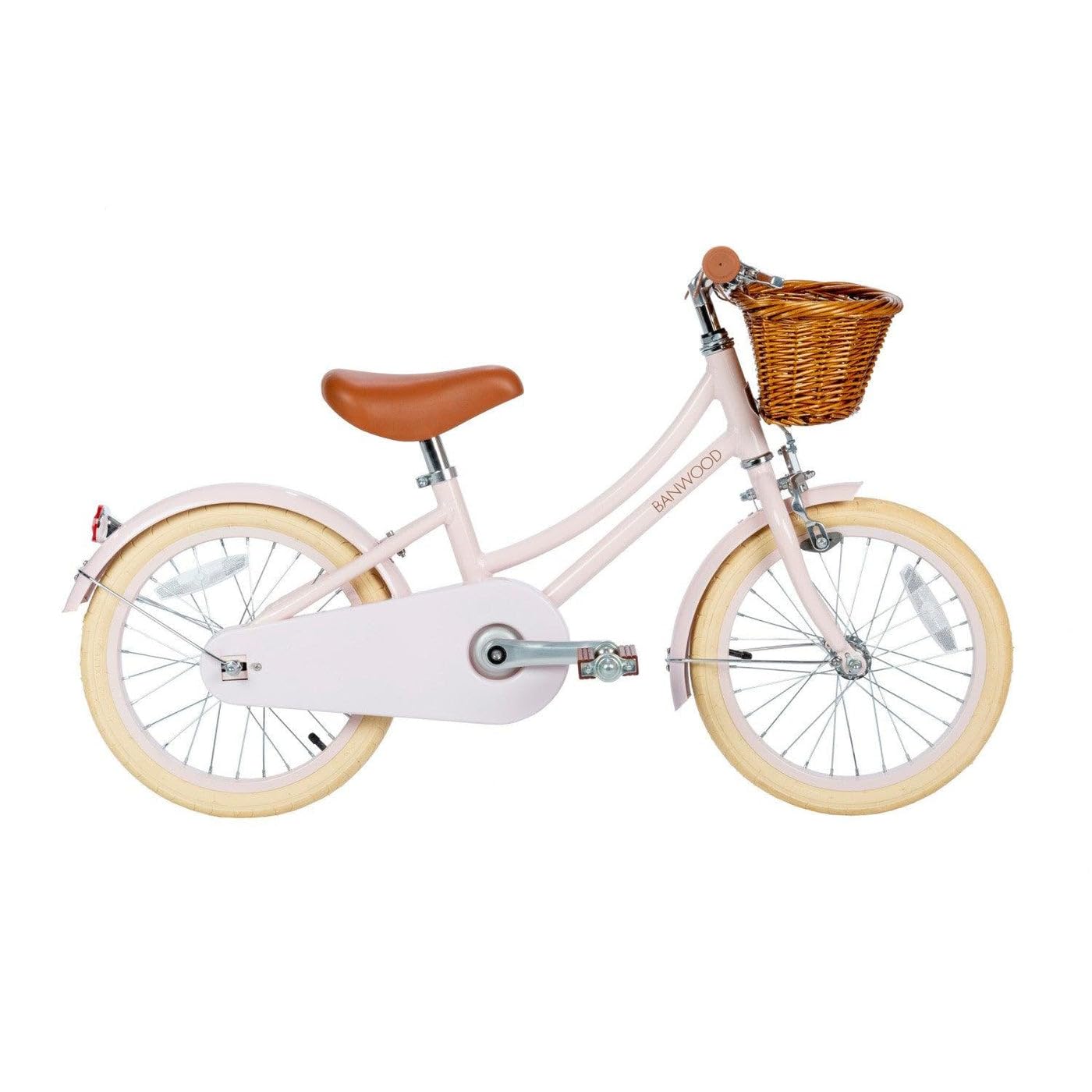 Banwood Bici clásica Crema Acero con Pedales Niños 4-7 Años