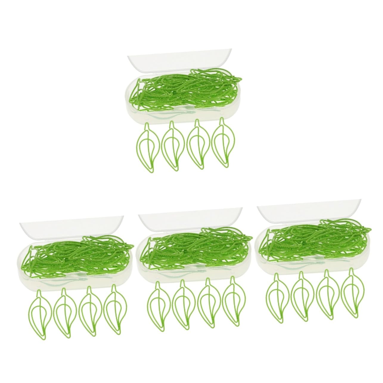 SHINEOFI 4 Sätze Geformte Büroklammer Clips Papier Heftklammern Büroklammern Für Akte Büro Büroklammern Lustige Büroklammern Mehrzweck-büroklammern Schulbedarf Plastik 30 Stück * 4