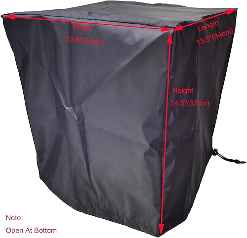 Miniatura 3 de Cubierta para freidora de aire profundo, 13.5 pulgadas de profundidad x 13.5 pulgadas de ancho x 14.5 pulgadas de alto, todos los tamaños