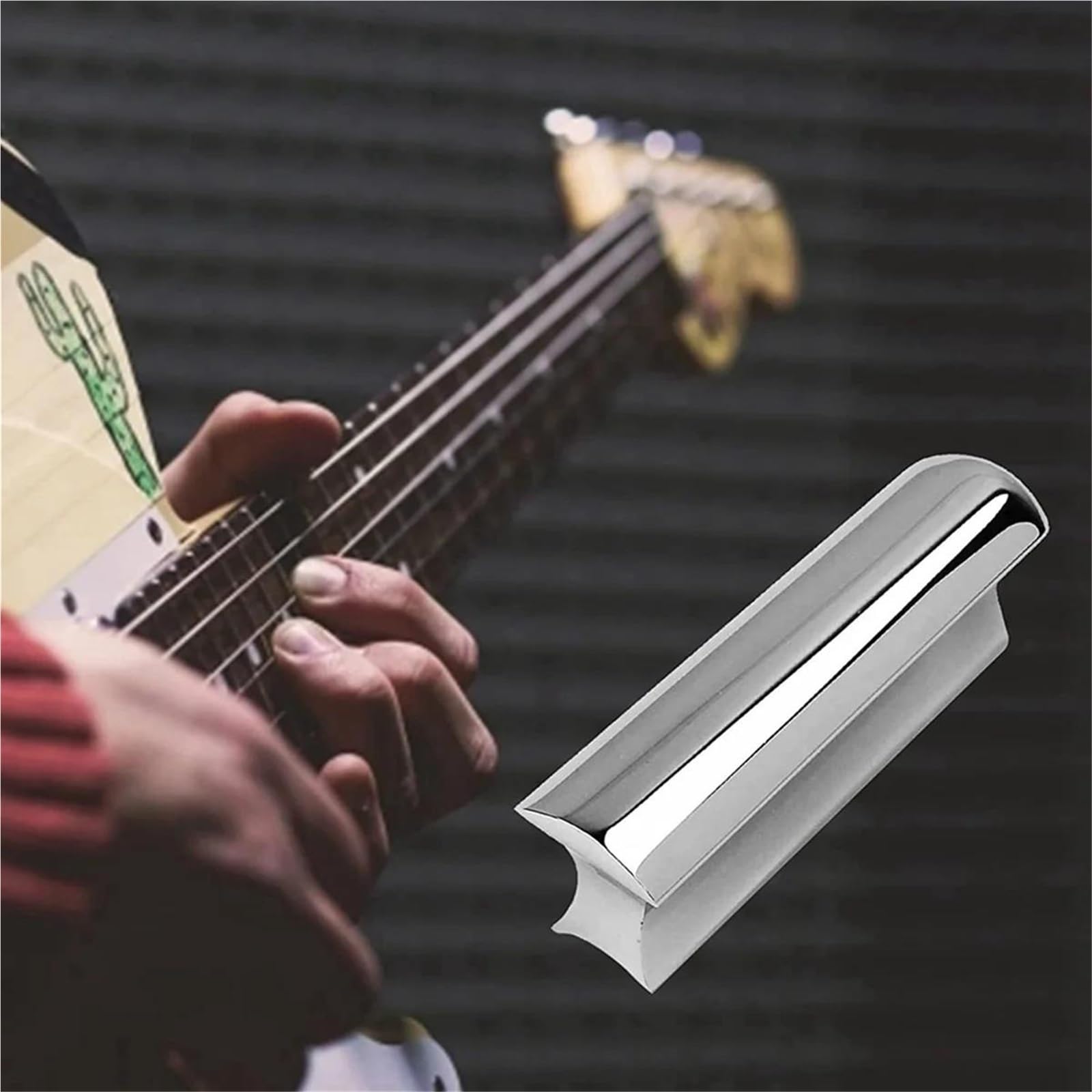 2X Metal Lap Steel Bar Slide Akcesoria Do Gitary Elektrycznej