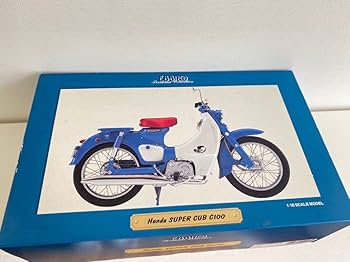 ジャンク品　EBBRO ホンダ スーパーカブ 1/10 スケール Amazon | エブロ ホンダ スーパーカブ C100 ブルー 1/10 ダイ