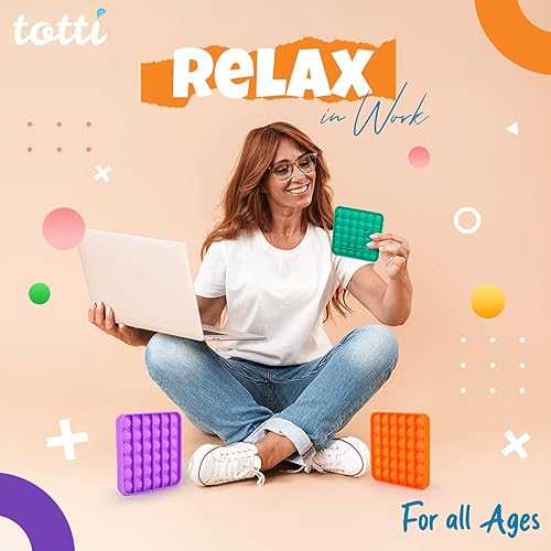 Miniatura 5 de TOTTI - Juguetes educativos para niños, juguetes sensoriales para aliviar el estrés para niños, juguetes para la ansiedad para niños y adultos