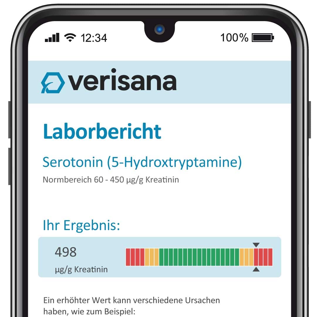 Test del burnout – Determina facilmente e rapidamente i livelli di serotonina, nonché il profilo giornaliero di cortisolo (5x) e DHEA (2x) – Test di laboratorio per apatia, esaurimento e stress