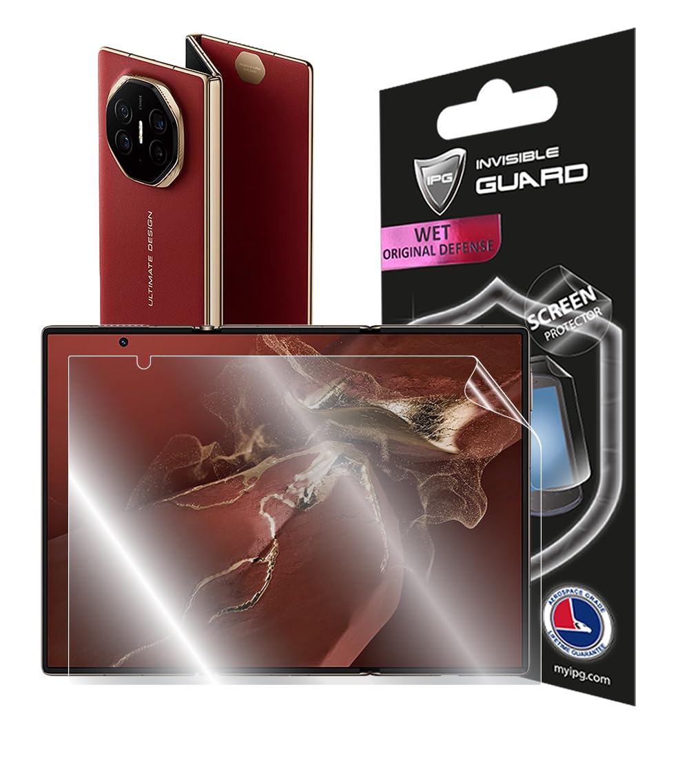 IPG Made for Huawei Mate XT Ultimate (Interior Screen) Hydrogel Protector Invisible Touch Screen Sensitive HD Clear Film Anti Scratch Skin Guard - Smooth/Self-Healing/Bubble -Free for MateXT-Ult