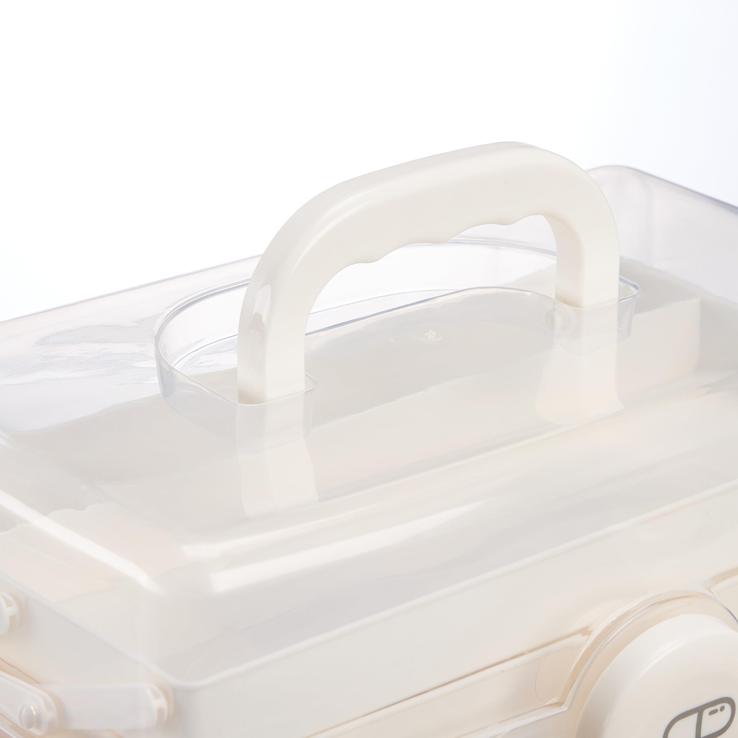 Relaxdays Cassetta Kit Pronto Soccorso, 7 Scomparti, Box Medicinali, Emergenze Mediche, Plastica, HLP: 20,5x30x21 cm