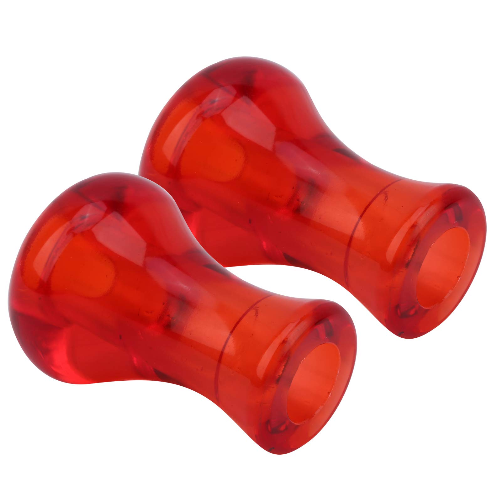 Bouton de poignée de Moulinet de pêche, Paquet de 2 Boutons de Remplacement en Plastique Rouge avec Outils pour moulinets à Profil Bas et rotatifs, Accessoires de Mise à ni