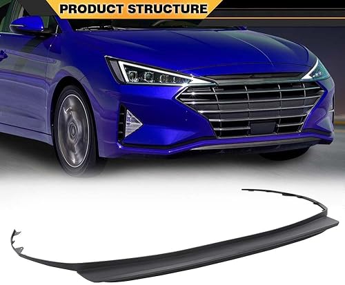 Miniatura 8 de Deflector inferior de parachoques delantero compatible con Hyundai Elantra Sedan 2017 2018 86591F2000 86591F3000 HY1095107