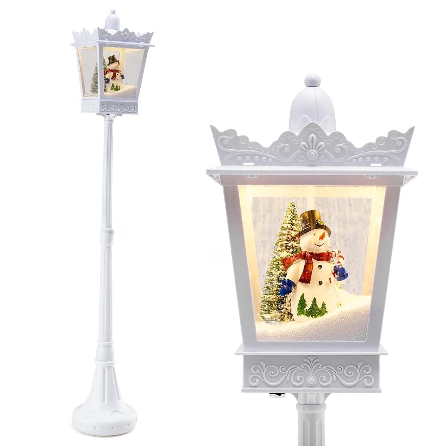 Goplus 8 ft Musical Christmas Lamp Post