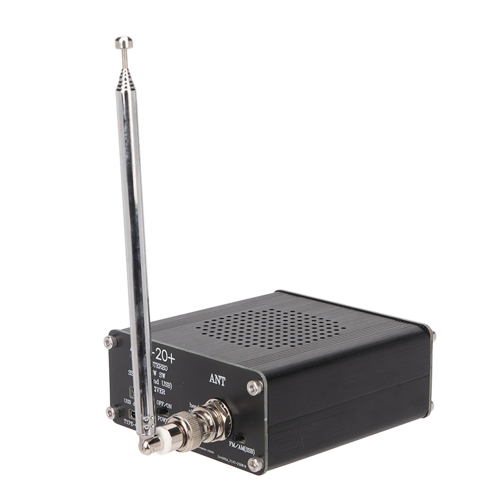 Receptor de Radio de Corta de Todas Las Bandas, ATS 20+ FM Am LW SW SSB Receptor Digital Portátil de Banda Mundial, Batería Integrada, Antena de Altavoz, Pantalla de 0,96