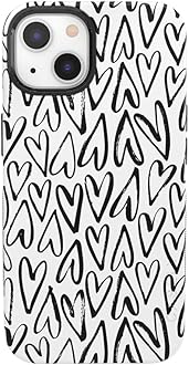 Casely iPhone 14 Case | Heart Throb | Endless Hearts | Compatible with MagSafe | Bold Protective Design