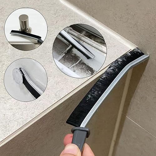 Miniatura 4 de 5 cepillos de limpieza de hendiduras, herramienta multifuncional de limpieza de huecos para limpieza de espacios pequeños, cepillo de limpieza fino