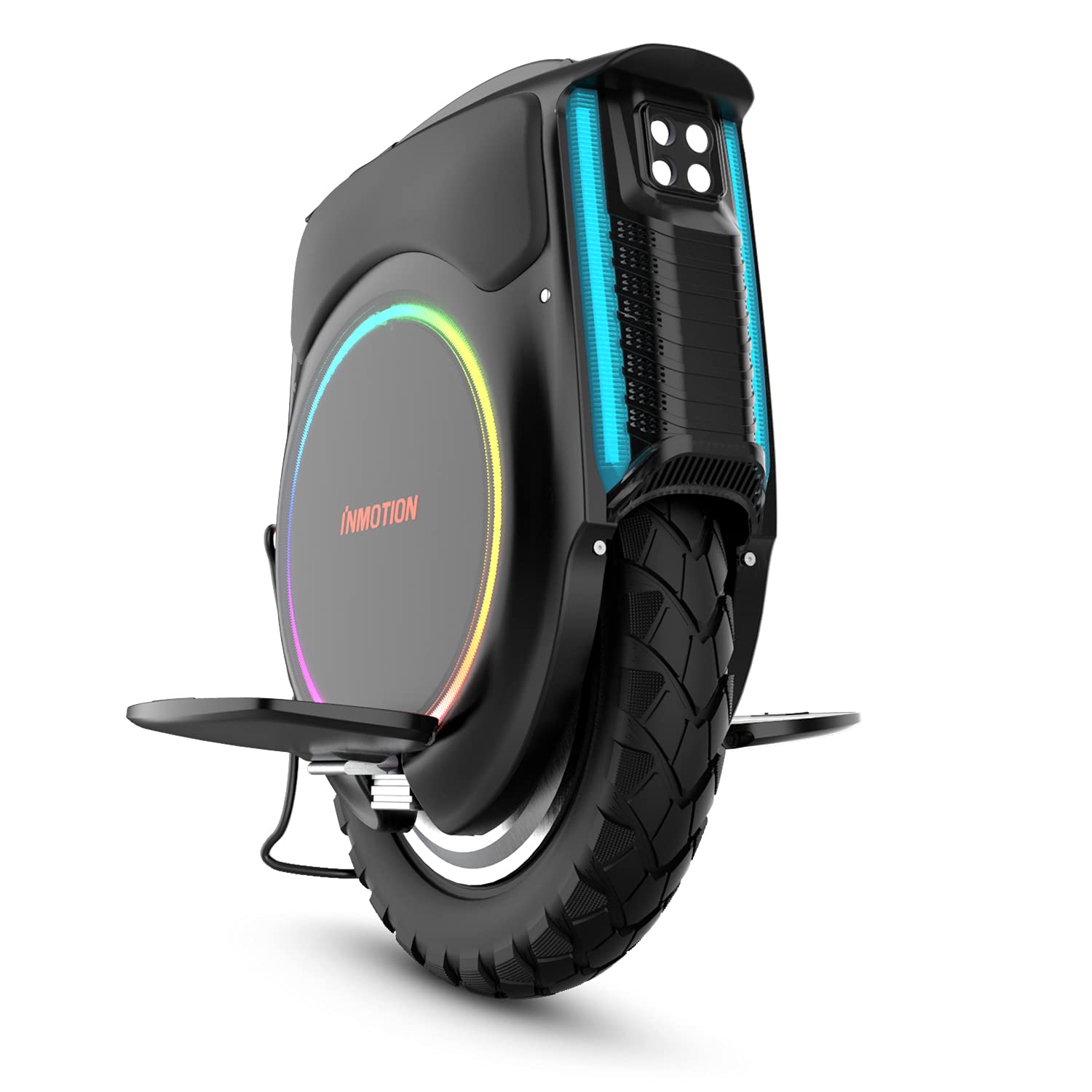 INMOTION Elektro-Rad V12 High Speed, Erwachsene, Schwarz, Einheitsgröße EU, Motor 2500W, Reichweite bis zu 160km, Geschwindigkeitsbeschränkung 20km/h, Luftbereifung 16", Touchscreen, Lautsprecher