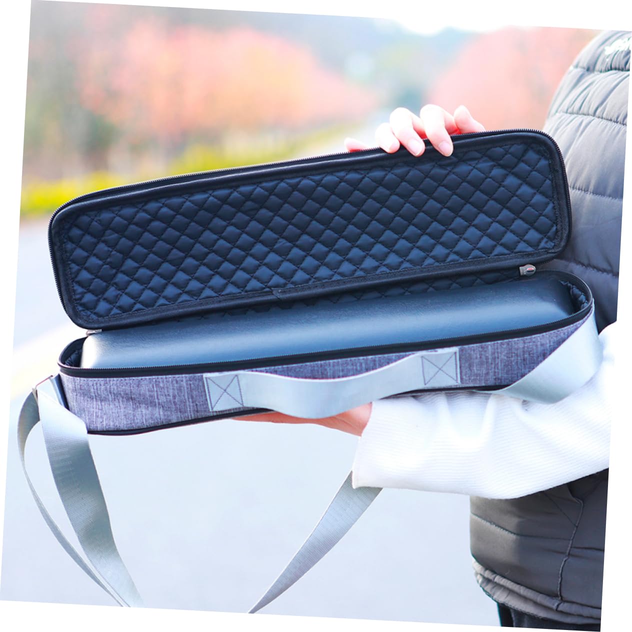 Toddmomy 1Set Flute Storage Box Bag Set Comfortable Flute Carrying Bag for Portable and Convenient Wind Instrument Container Stylish Design for All
