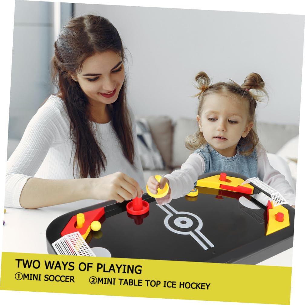 Gioco da Tavolo Hockey 2 in 1 Mini per Bambini in Plastico