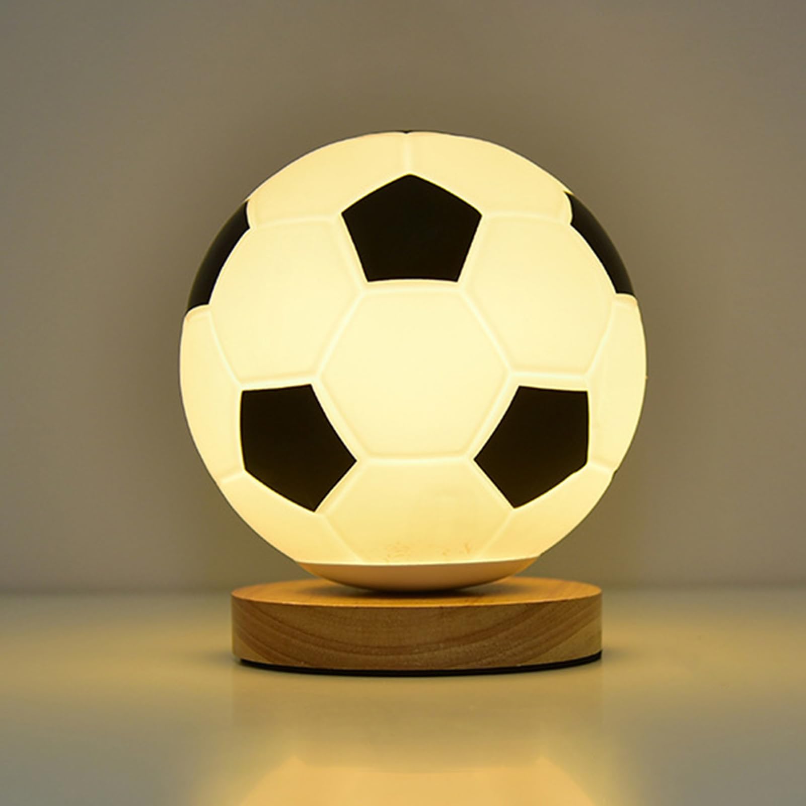 Luz nocturna de fútbol, luz de escritorio para mesita de , lámpara de | mesa LED, para dormitorio, sala de estar, habitación de los niños, mesita de