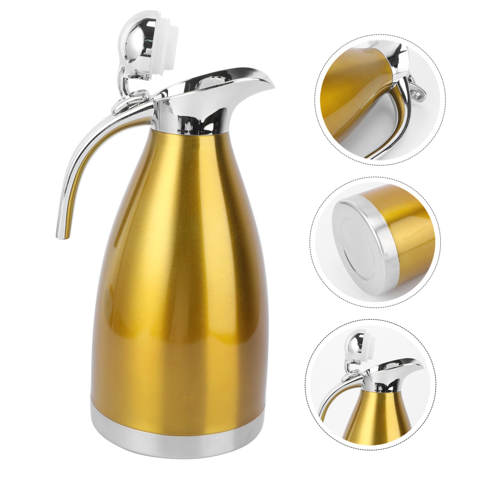 SHINEOFI Borraccia Termica in Acciaio 304 Doppia Parete Isolante Capacità Bottiglia Sottovuoto per Bevande Calde e Fredde Design Resistente Odori per Casa Ufficio e Viaggio