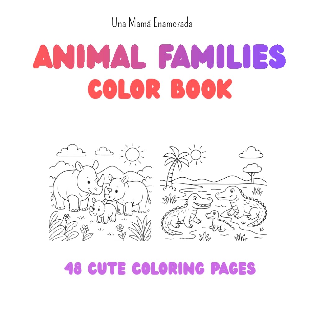Animal Families - Color Book (Color Books - Baby Animals)