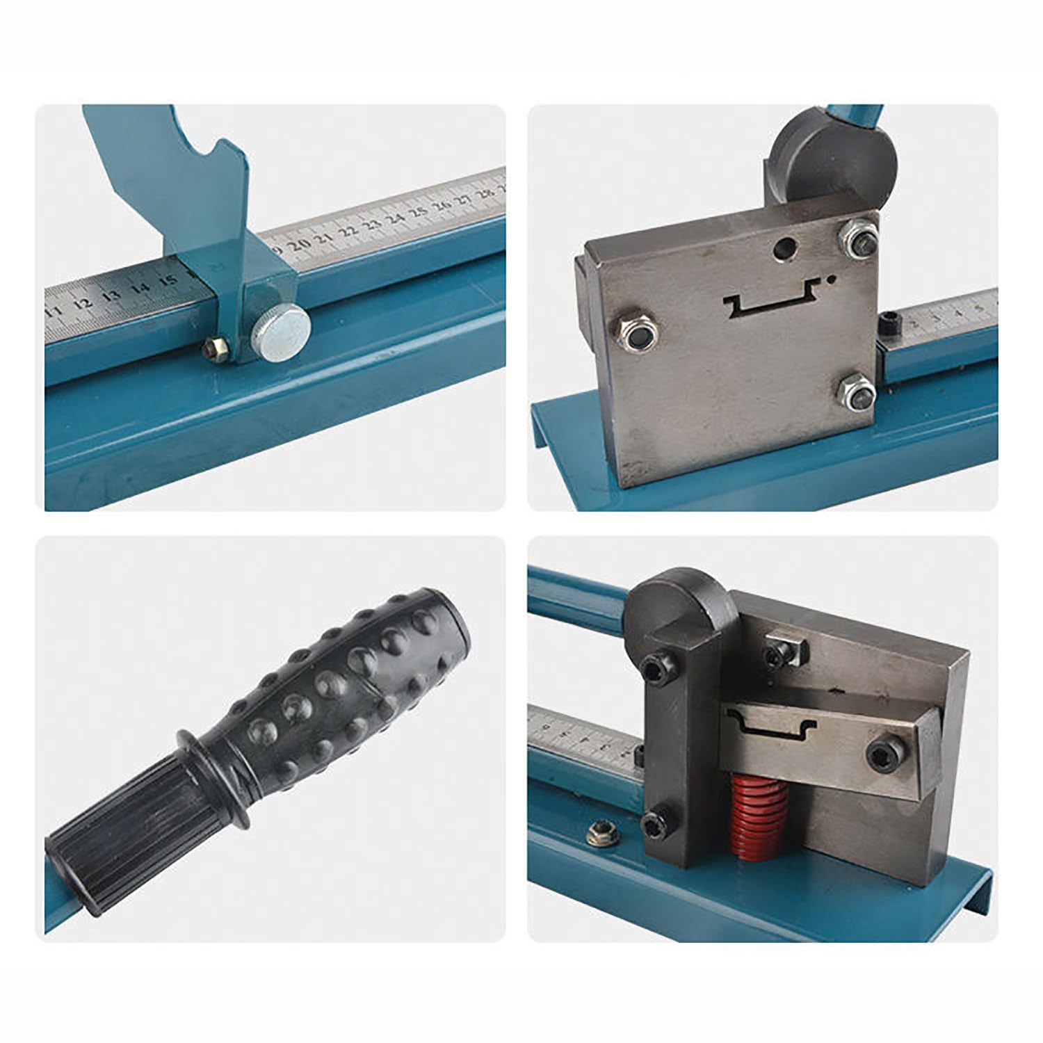 Herramienta de corte manual de riel DIN – Máquina de corte de tronco con regla de 50 cm y guía manual para cortar aluminio ranurado