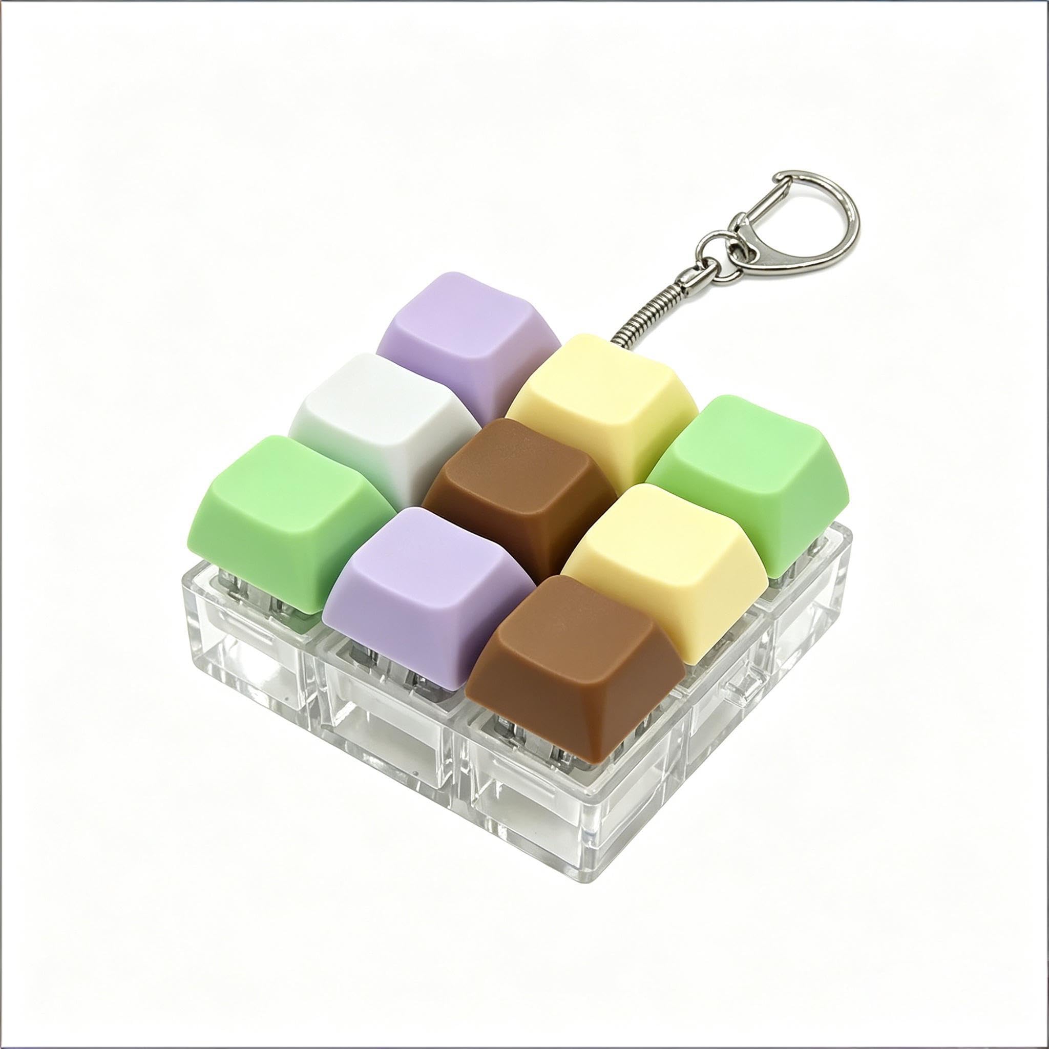 Keyboard Fidget Toy can Help You Easily Relieve Stress When You are Under a lot of Pressure Suitable for Teenagers and Adult (Macaron)