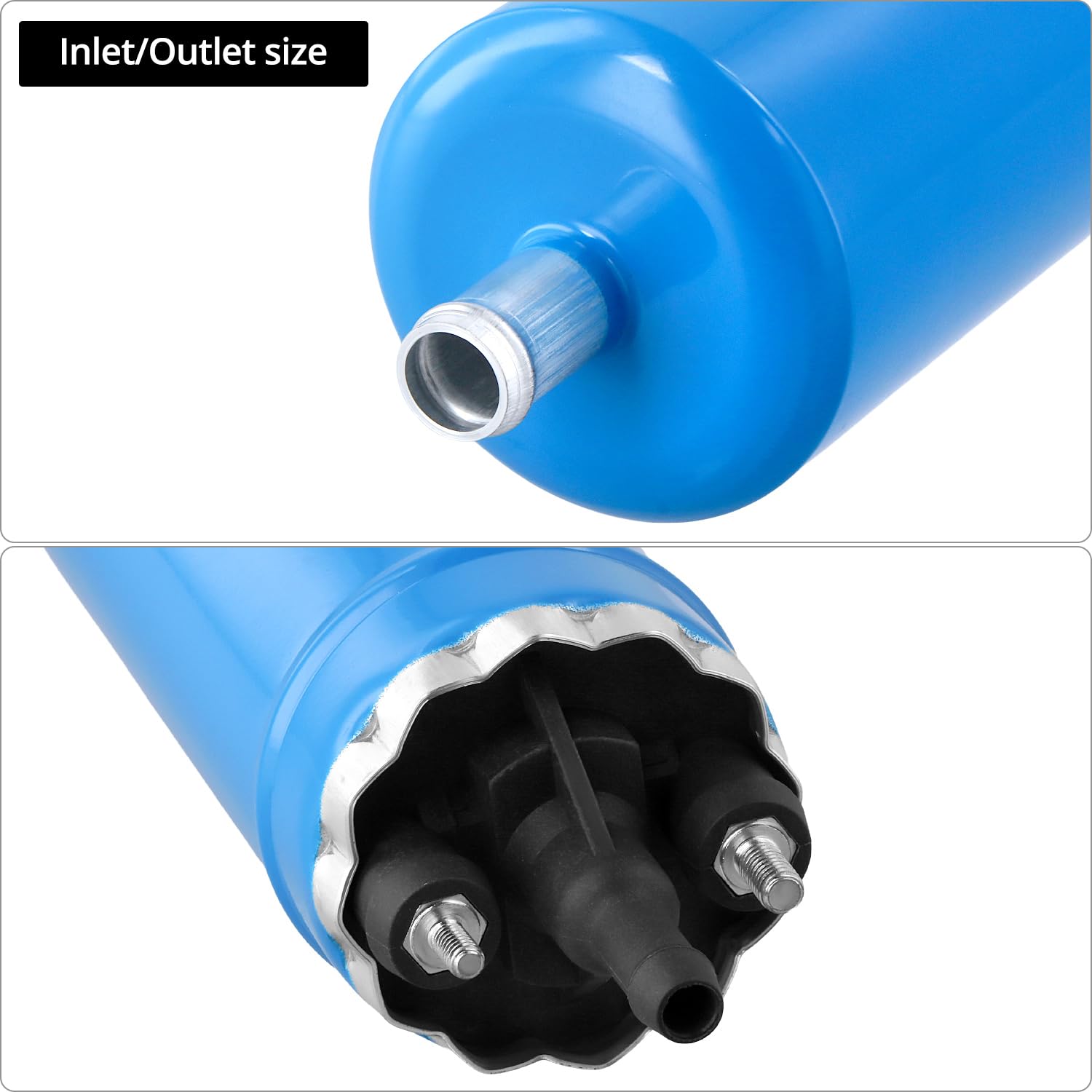 QWORK® Pompe Carburant, 12v Pompe Gasoil de Transfert, Pompe à Carburant de Remplacement Universelle, Compatible avec 0580464070, 0580464038