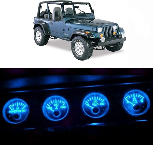 WLJH Panel de instrumentos azul hielo brillante, medidor de racimo velocímetro tacómetro indicador bombilla LED completa kits de luz de repuesto
