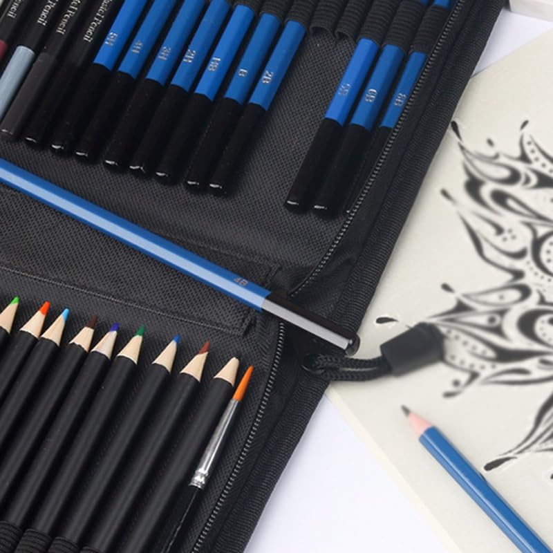 Skizzen-Zeichenstifte-Set, 72-teilig, für professionelle Künstler und Studenten, handbemalte Buntstifte für Kunstprojekte