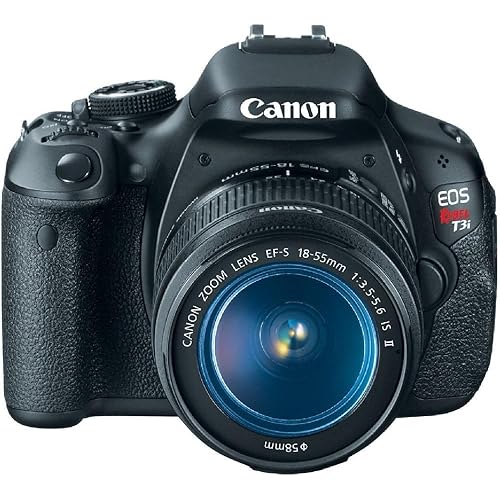 Canon EOS Rebel T3i Digital SLR Camera with EF-S 18-55mm f/3.5-5.6 IS Lens (Renewed)