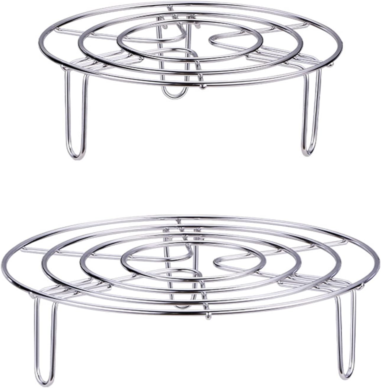 SPORTARC Round Cooking Cooling Racks Stainless Steel Round Rack for Steaming Rack and Air Fryer
