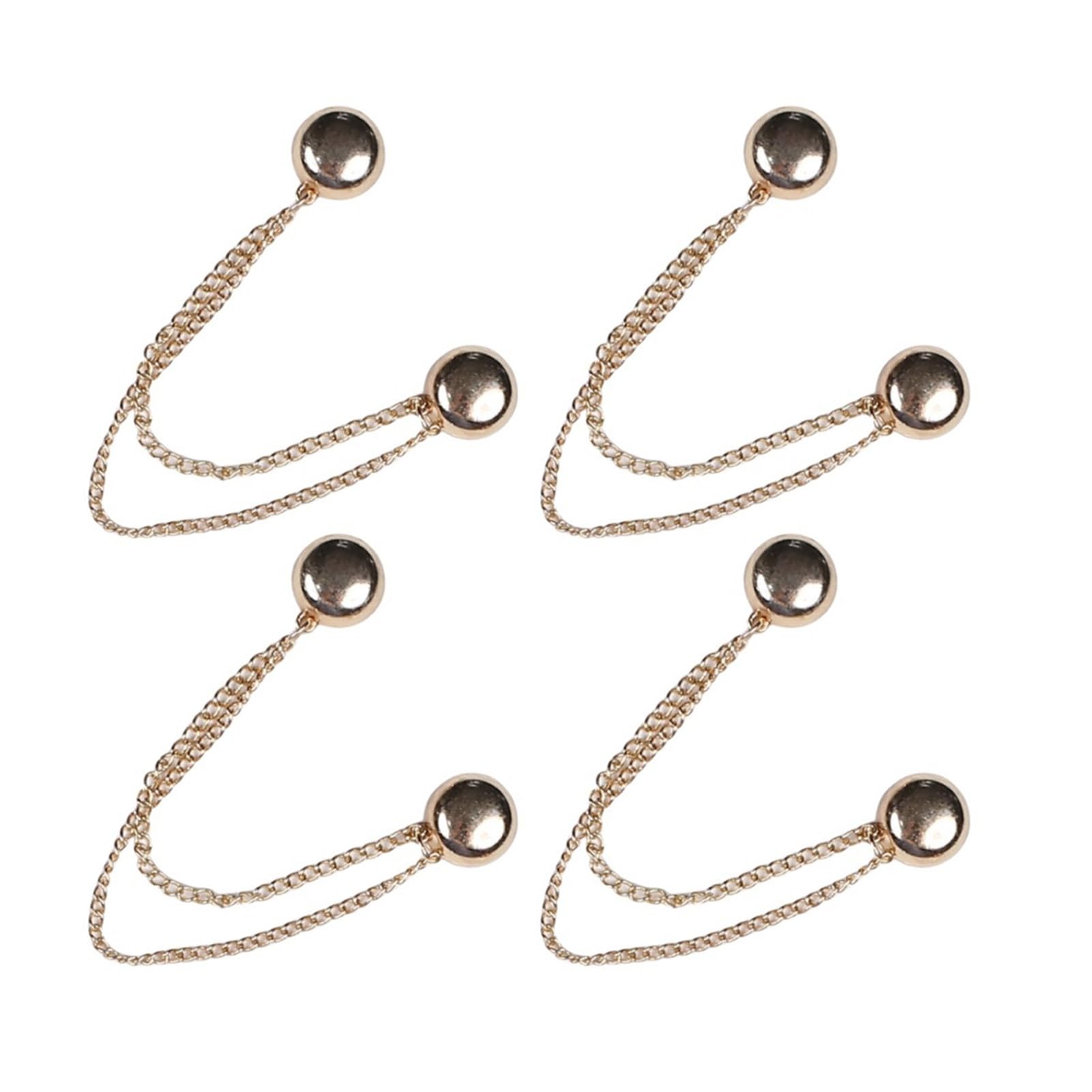 Mubsar Magnetic Clothing Attachment Clips Trouser Leg Button Adjustable Pant Leg Clips Pin Quick Shirt Fasteners