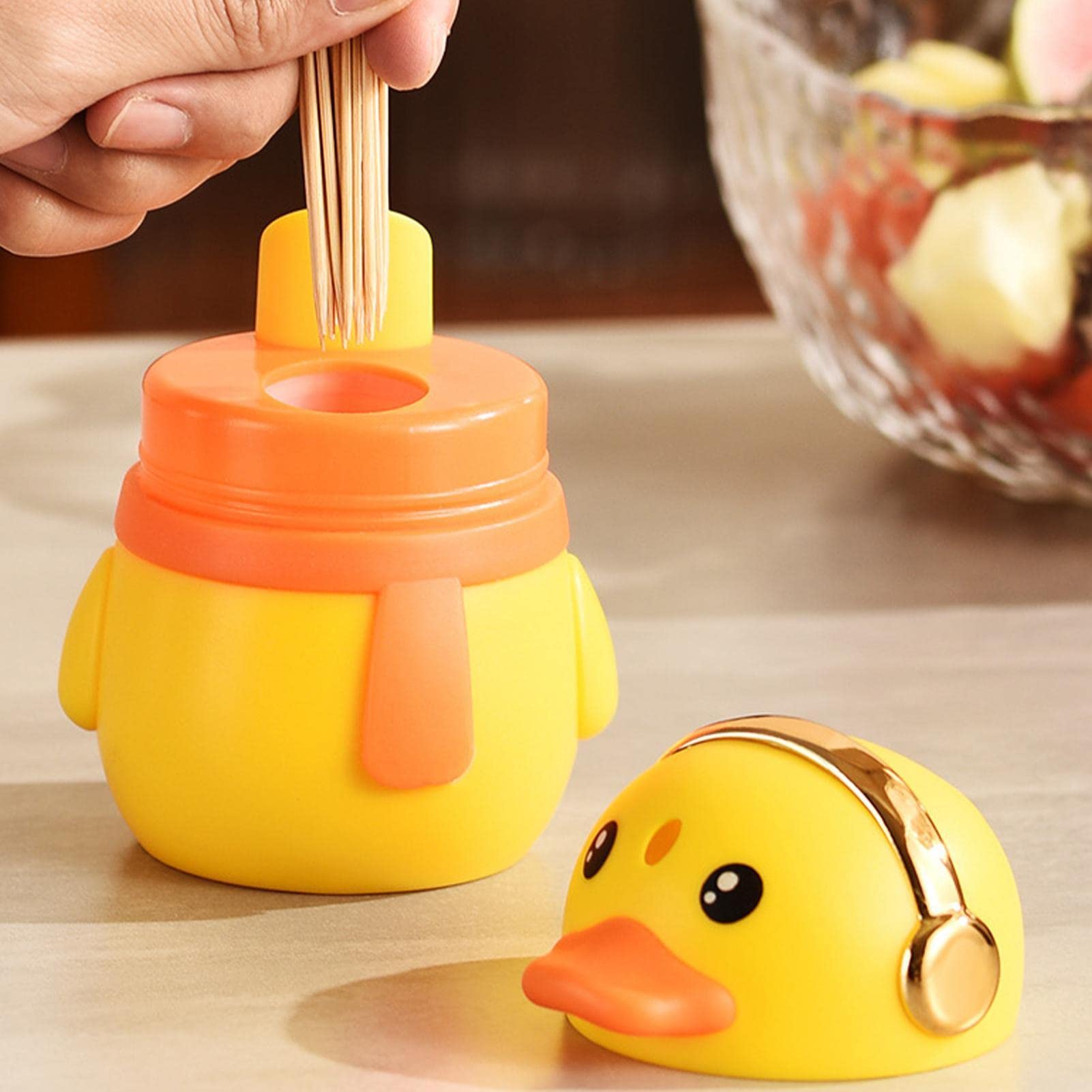 Dispenser Automatico Per Stuzzicadenti Pop-up – Portatile E Compatto In ABS, Igienico Senza Contatto, Capiente E Facile Da Usare, Per Cucina, Ristoranti E Viaggi