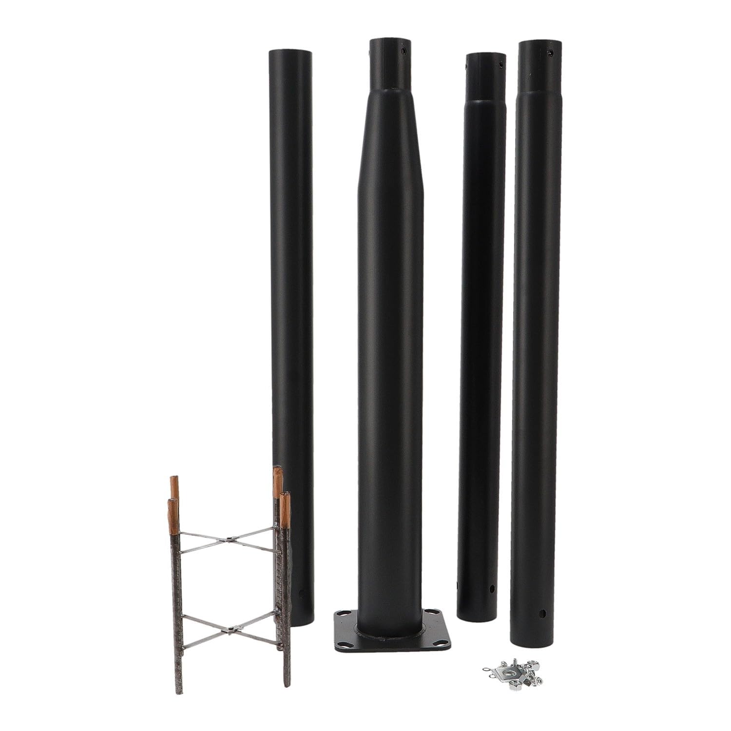 Greenice Columna Farola 4M Desmontable Negro