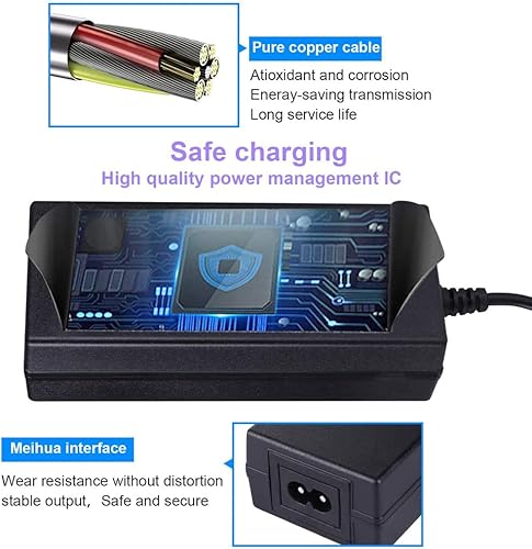 Miniatura 4 de Adaptador de corriente de 42V 2A para cargador de pájaro y lima - Pájaro, salto, lima, cal-S, saltar, girar Xiaomi M365 - Cargador