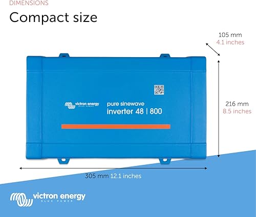 Vista 36 de Victron Energy Inversor de onda sinusoidal pura de 375VA 24-Volt 120V CA, NEMA 5-15R