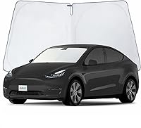 Vista 53 de CLIM ART Parasol para parabrisas para Toyota RAV4 2019-2025, parasol plegable de ajuste personalizado, protector solar del vehículo, cubierta
