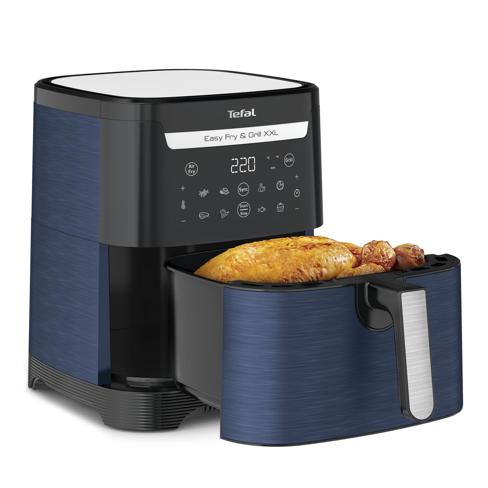 Tefal Easy Fry Silence – Friggitrice Ad Aria 5L, Tecnologia Silenziosa, Griglia Antiaderente, Nero - 3