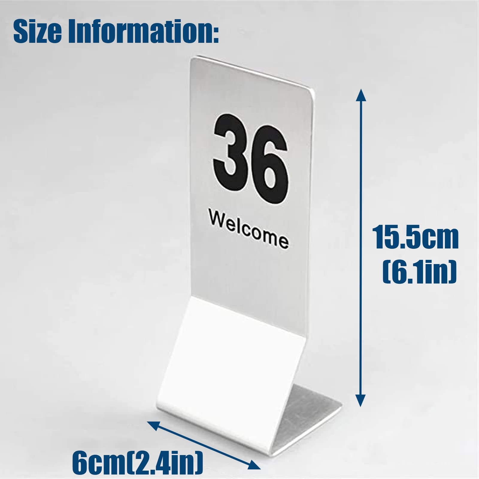 Señalización Digital, Etiquetas con números de Metal, Tarjetas Mesa número 1 a 25/50, se Pueden Utilizar ampliamente en restaurantes, Bares, Fiestas y Bodas(25pcs)