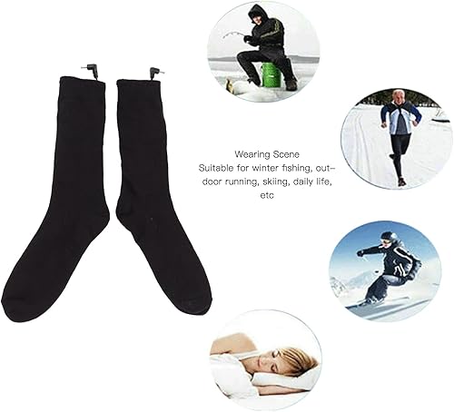 Miniatura 3 de Calcetines calefactables, calcetines térmicos recargables, calcetines de calefacción a batería para hombres y mujeres, calentadores de pies para