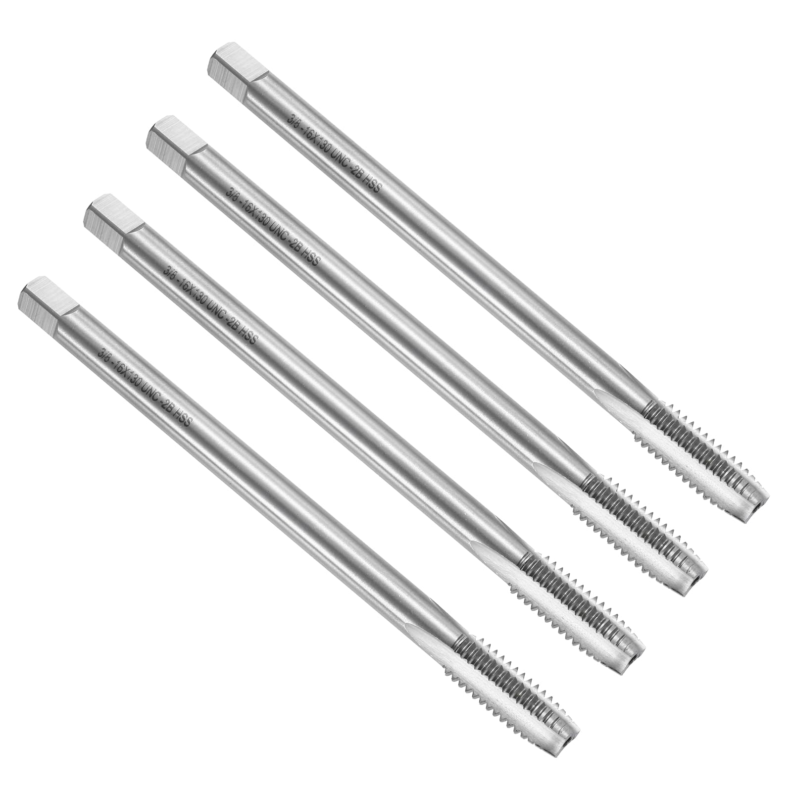 QUARKZMAN 4 Piezas De Machos De Rosca Recta 3/8-16 UNC 2B 5" Extra Largo