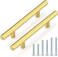 Vista 43 de Manijas Probrico modernas para gabinetes de cocina, con forma de T, color blanco