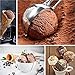 Ice Cream Scoop, 3Pcs Cookie Scoop Set, Stainless Steel Cookie Scoops for Baking Set of 3, Cookie Scooper for Baking, Ice Cream Scooper with Trigger Release, Cookie Dough Scoop