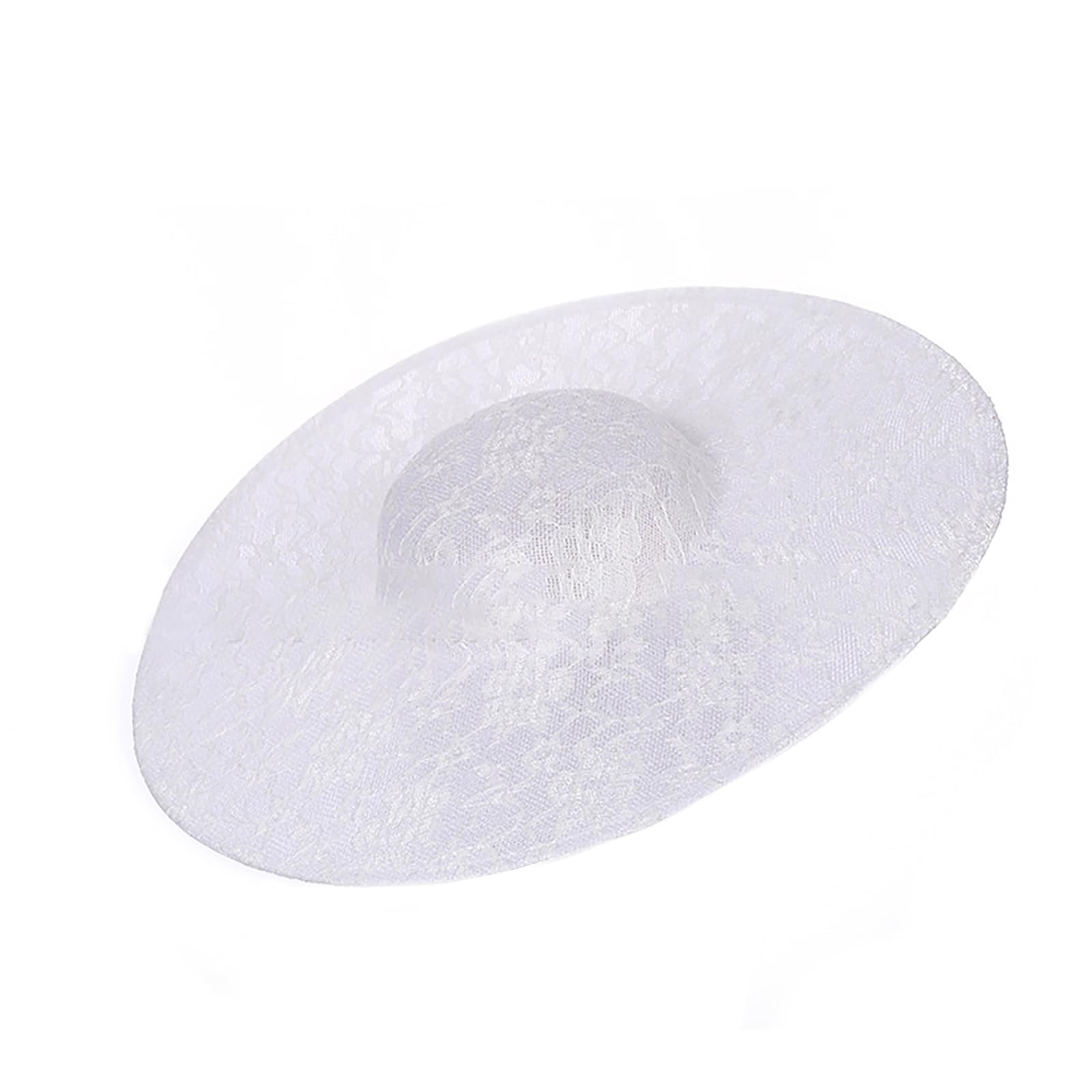 Maxtonser Sinamay Hat Fascinator Hat Base for Women Millinery Handmade Accessories Cocktail Party French Bonnet Hat Round Base