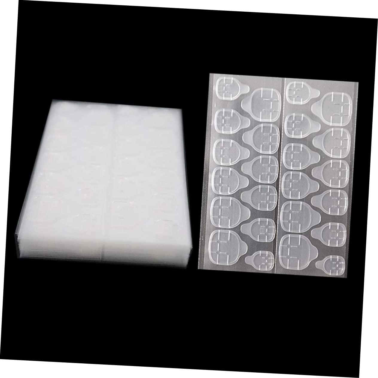 Healvian 150pièces Autocollants Adhésifs Pour Transparent Gel Jelly Colle Faciles à Utiliser Idéals Pour Manucure Et Décoration Parfaits Pour Événements Et Fêtes