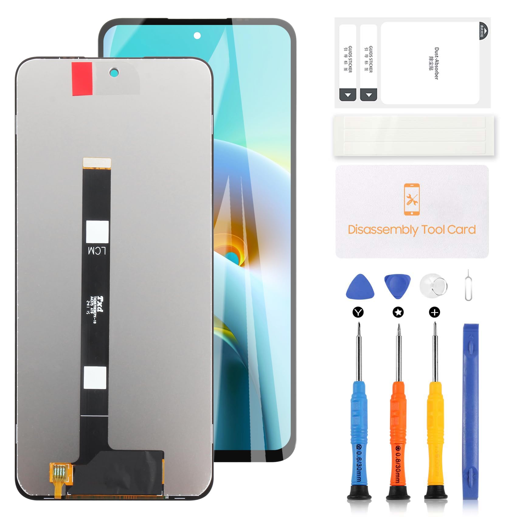 Schermo LCD per ZTE Nubia Neo 2 5G Z2352N, display LCD touchscreen, digitalizzatore interno, montaggio per ZTE Nubia Neo 2 5G, kit di riparazione con strumenti (nero senza cornice)