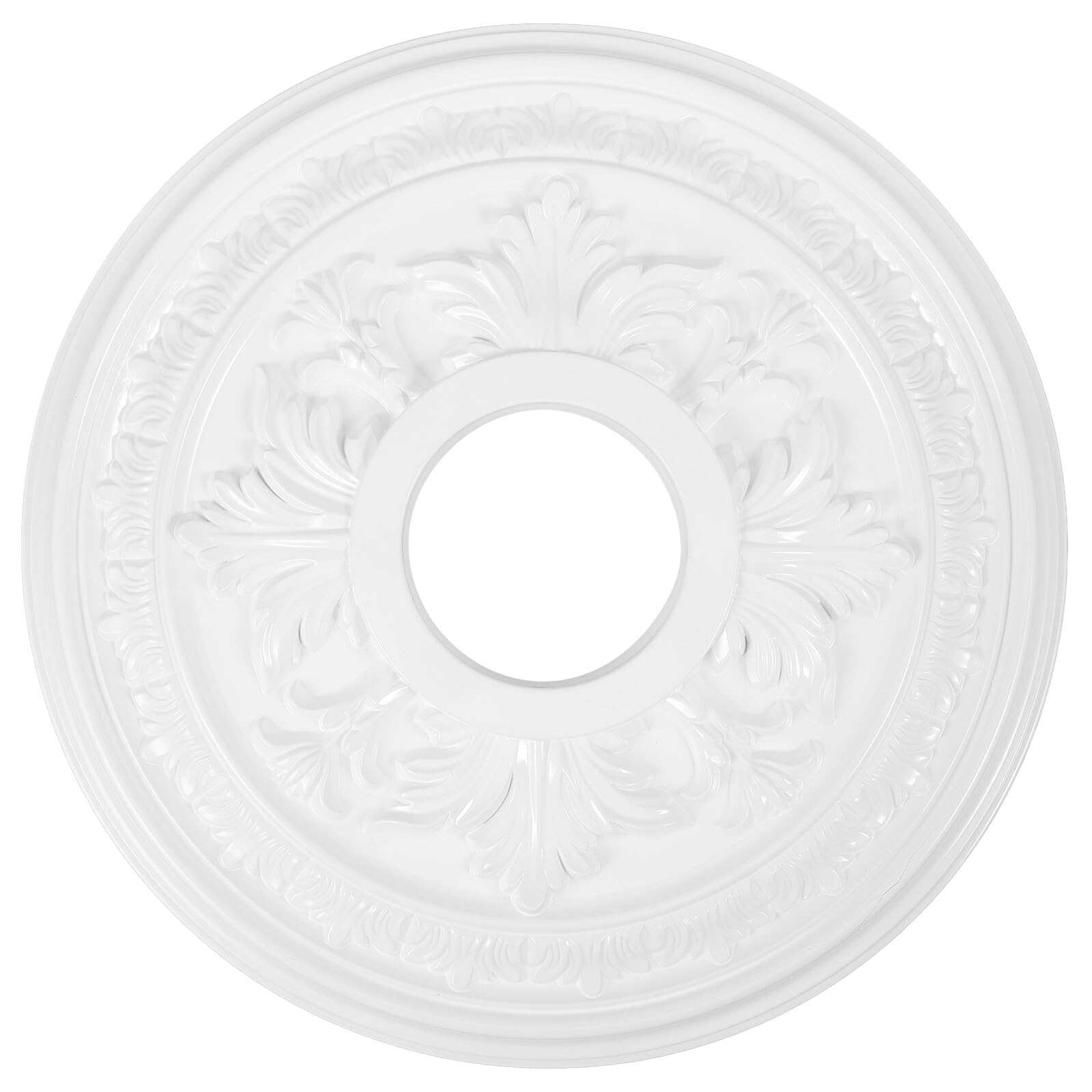 Médaillon de plafond PU résistant aux chocs pour habillage de lustre