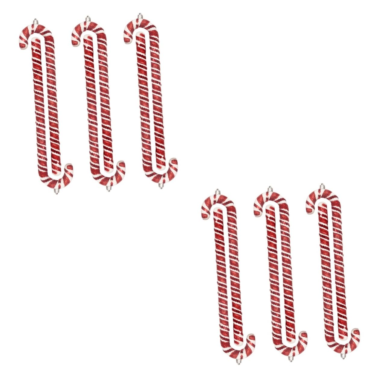 TOPBATHY 12 STK Weihnachtsbaum-Anhänger Weihnachtliche Zuckerstangen-Ornamente Dekoration für Weihnachtsfeiern weihnachtsbaumdeko Tannenbaum Dekoration Weihnachtsdekorationen PVC