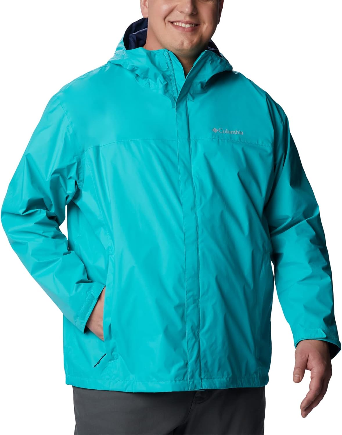 Columbia Men's Watertight II Rain Jacket Bright Aqua Small