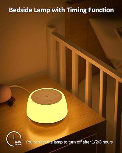 Miniatura 6 de Luz nocturna para niños, 3 modos y 9 colores cambiantes, lámpara de noche recargable sin interrupciones, lámpara de mesa táctil portátil con